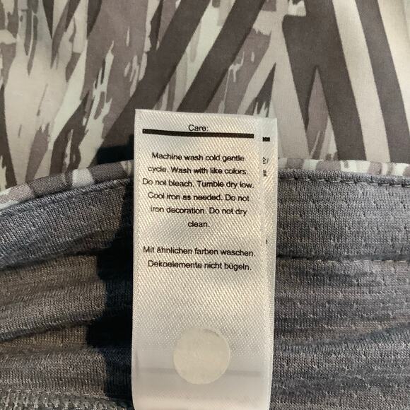 Smartwool Gray White Zig Zag Merino Sport Lined Skirt Skort Small - Picture 9 of 9